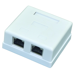 Roseta de superficie 2RJ45...